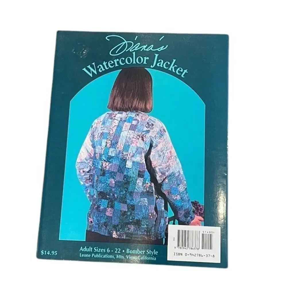 Diana Leone Diana's‎ Watercolor Jacket Pattern Book Quilting 90s Bomber Style